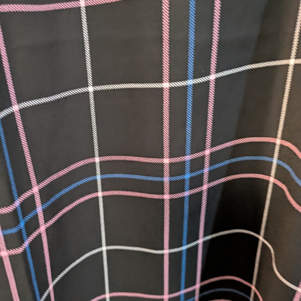 New with tags!Torrid Black and Pink Plaid Blouse - Picture 3 of 12